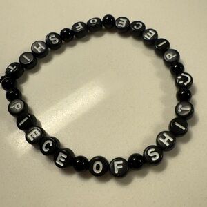 Black Beaded Bracelet